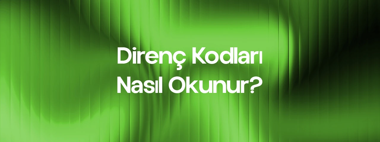 direnç kodları okuma